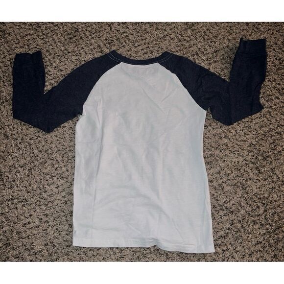 Carter's boys white/blue‎ dinosaur long sleeve shirt size 8 - Picture 5 of 5